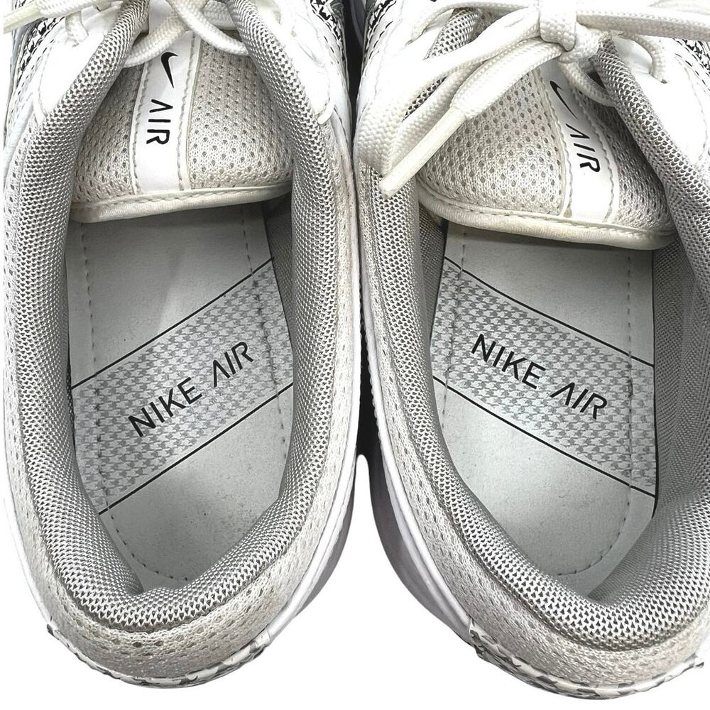 Nike Air Golf Shoes White Silver Spiked Leather Athletic - Women 8.5 - Picture 9 of 11